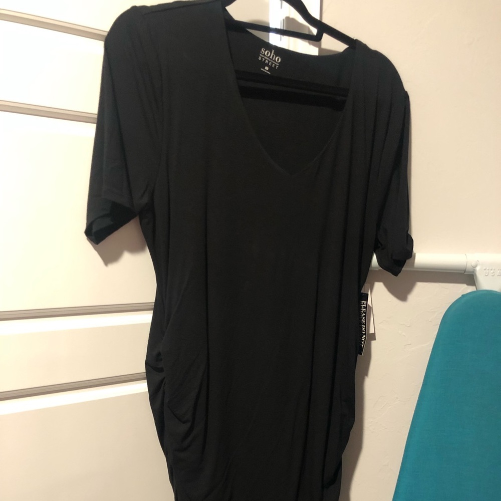 Cinched Black Dress